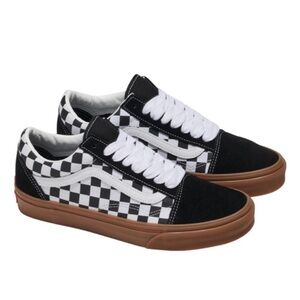 Vans Old Skool Fat Lace Checker Black Women 7.0 US